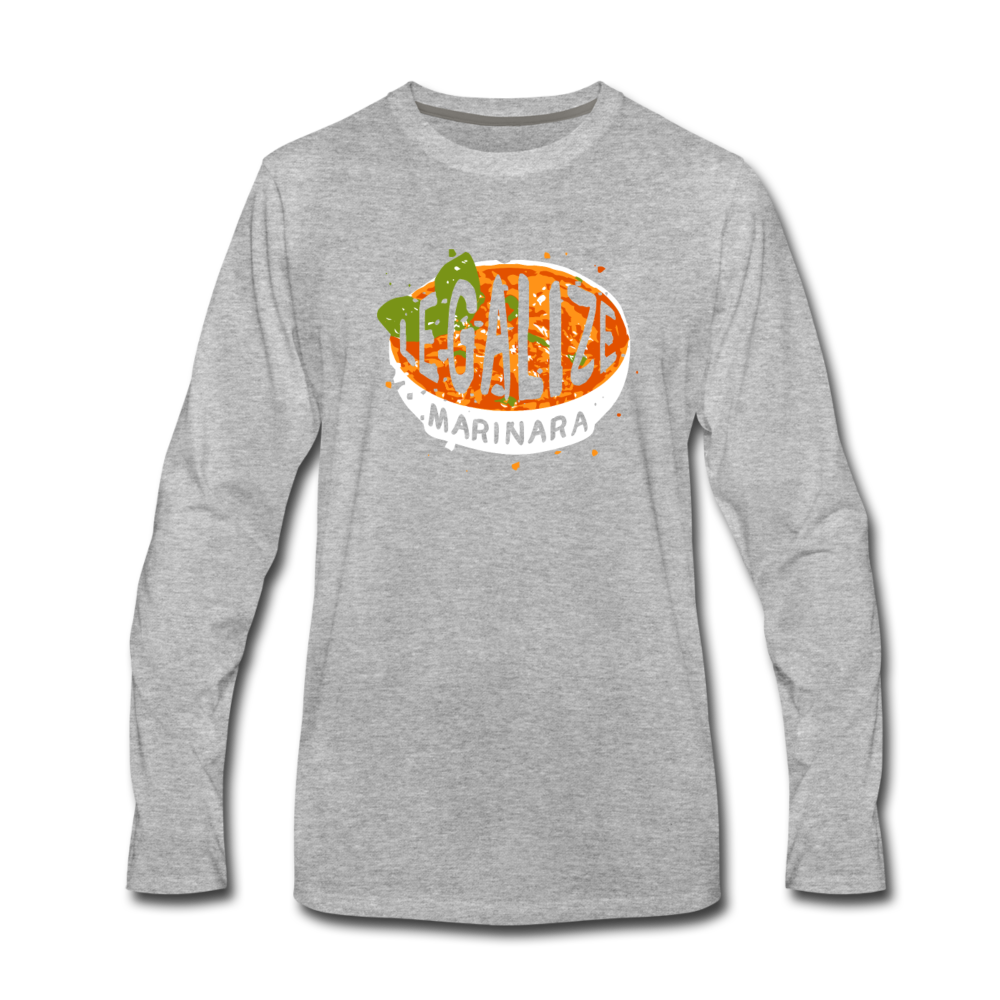 Legalize marinara Italians Men's Longsleeve - heather gray