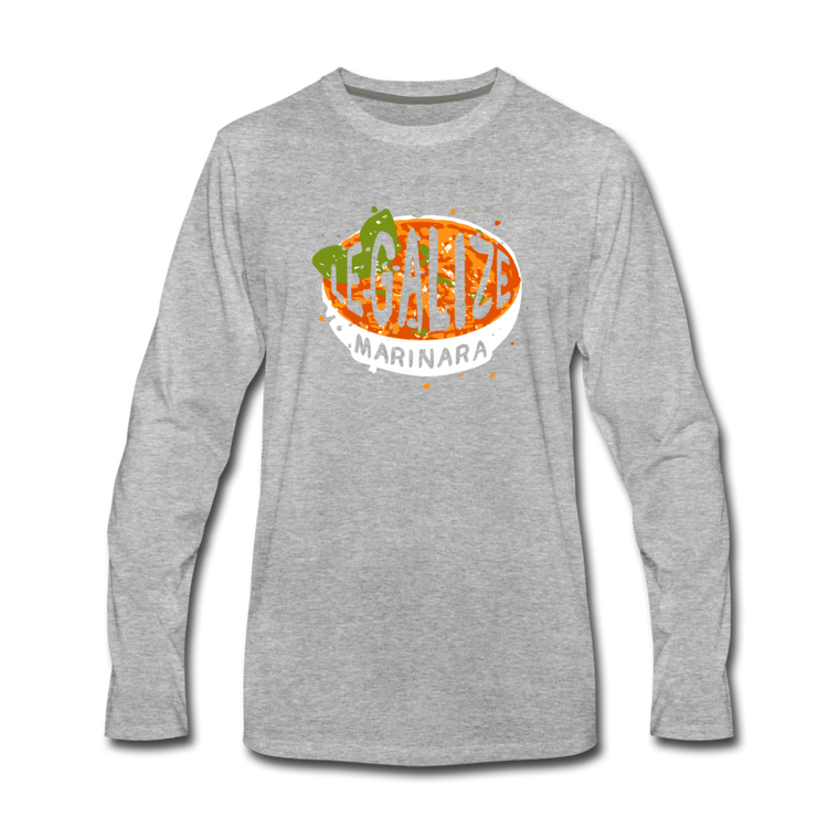 Legalize marinara Italians Men's Longsleeve - heather gray