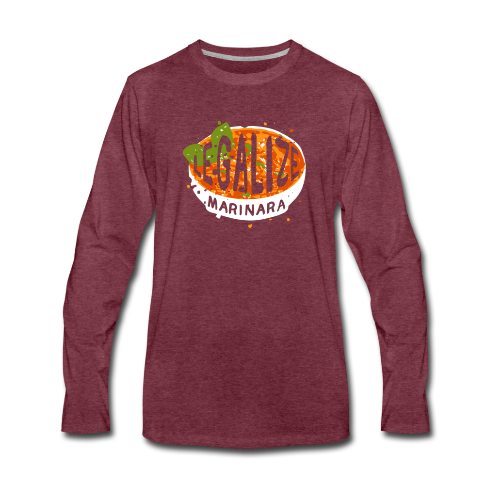 Legalize marinara Italians Men's Longsleeve - heather burgundy