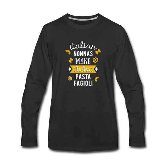 Italian nonnas make the best pasta fagioli Men's Longsleeve - black