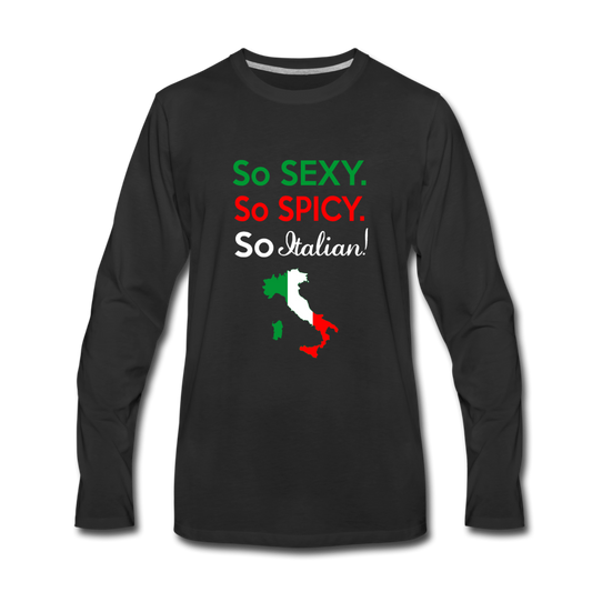 So sexy, So Italian Men's Longsleeve - black
