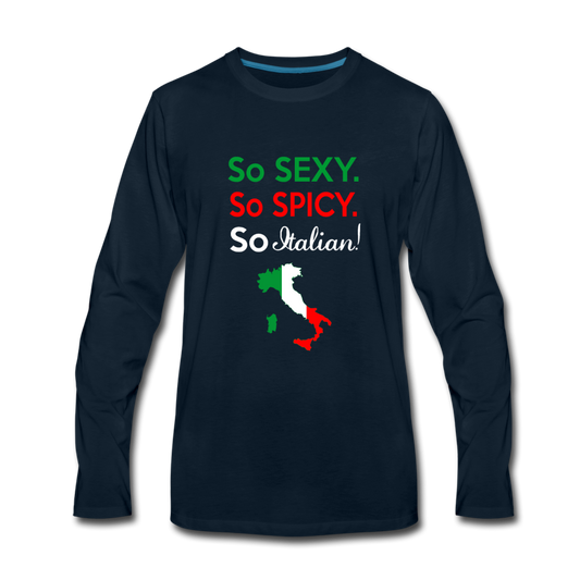 So sexy, So Italian Men's Longsleeve - deep navy