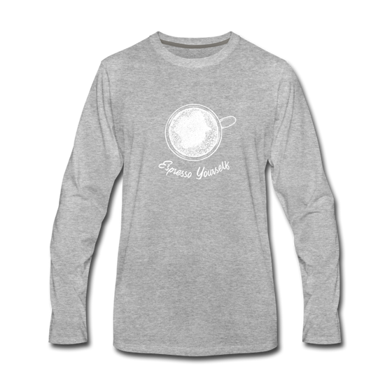 Esspresso yourself Men's Longsleeve - heather gray