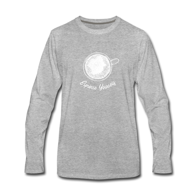 Esspresso yourself Men's Longsleeve - heather gray