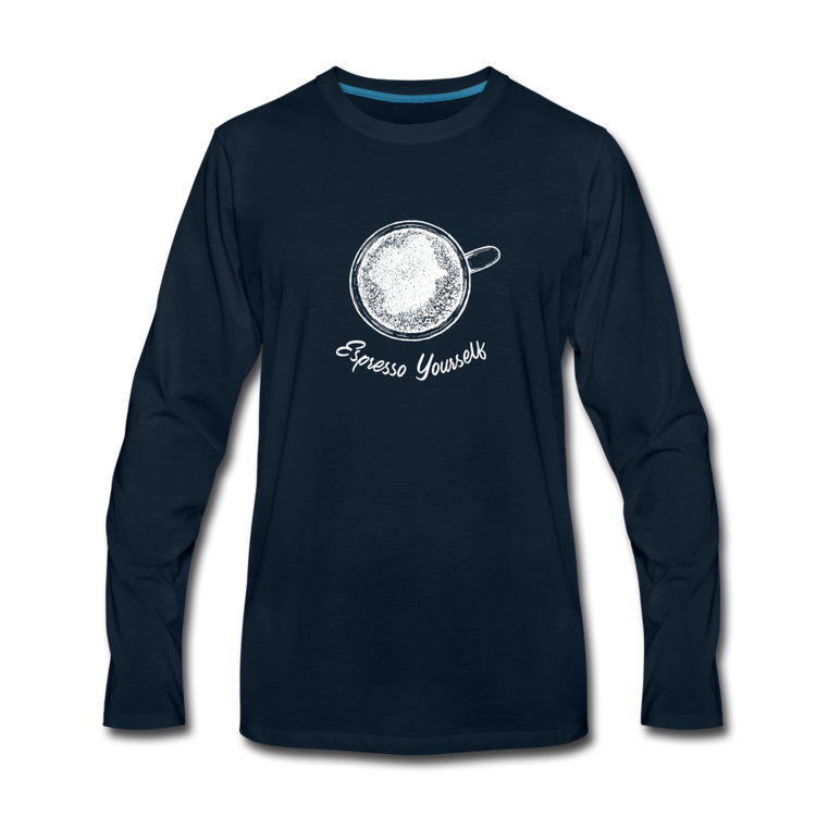 Esspresso yourself Men's Longsleeve - deep navy