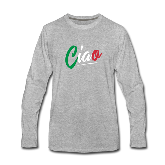 Ciao Men's Longsleeve - heather gray