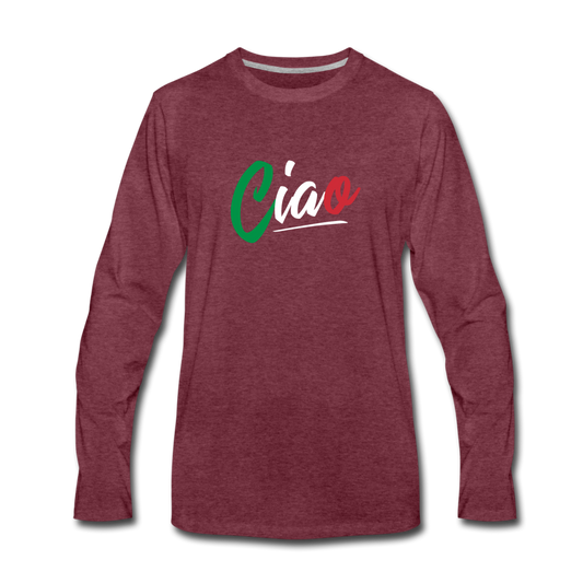 Ciao Men's Longsleeve - heather burgundy