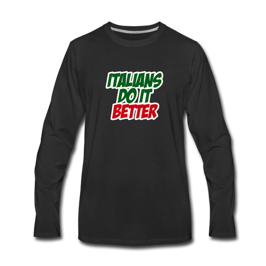 Italians do it better 2 Men's Longsleeve - black