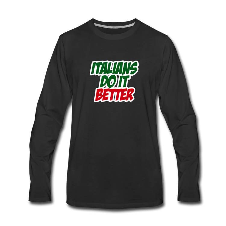 Italians do it better 2 Men's Longsleeve - black