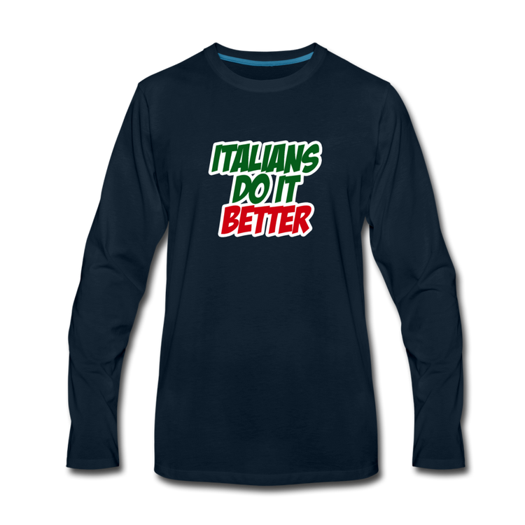 Italians do it better 2 Men's Longsleeve - deep navy