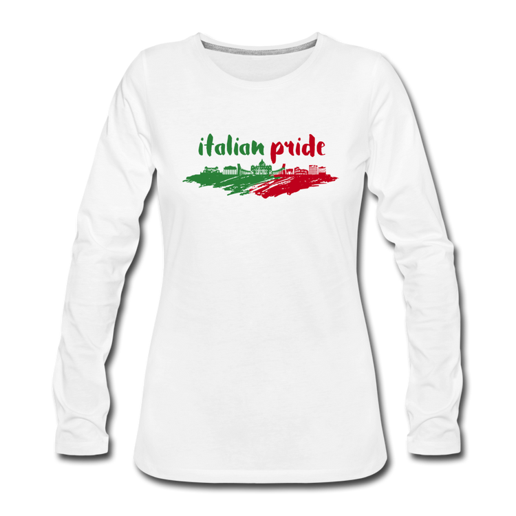 Italian Pride Women's Longsleeve - white