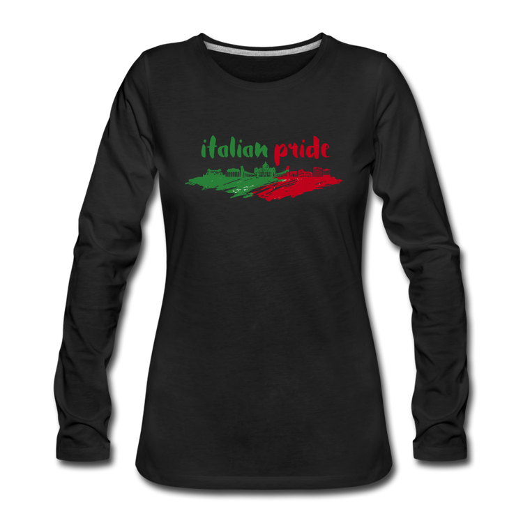 Italian Pride Women's Longsleeve - black