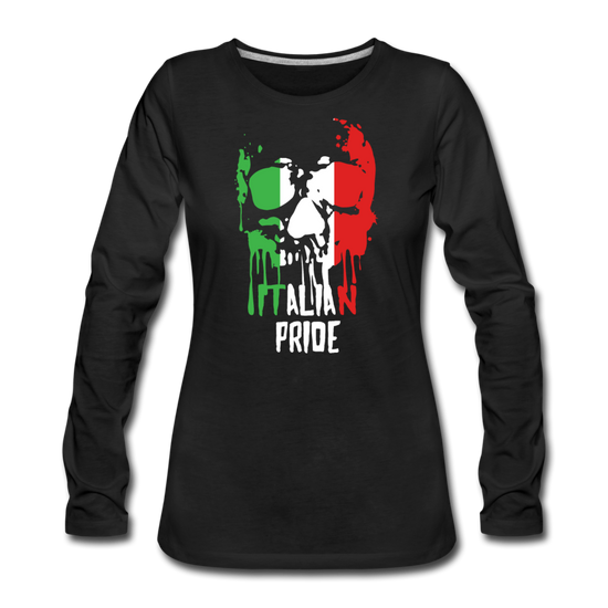 Italian Pride Women's Longsleeve - black