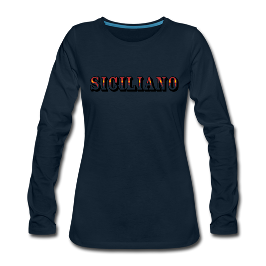 Siciliano Women's Longsleeve - deep navy