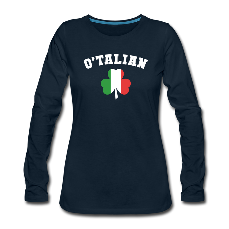 O'talian St. Patrick's Women's Longsleeve - deep navy