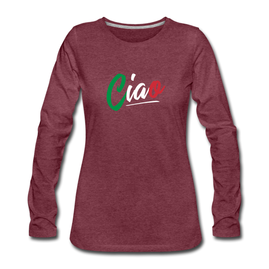 Ciao Women's Longsleeve - heather burgundy