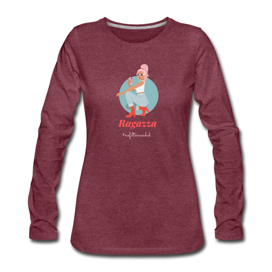 Ragazza, nofilterneeded Women's Longsleeve - heather burgundy