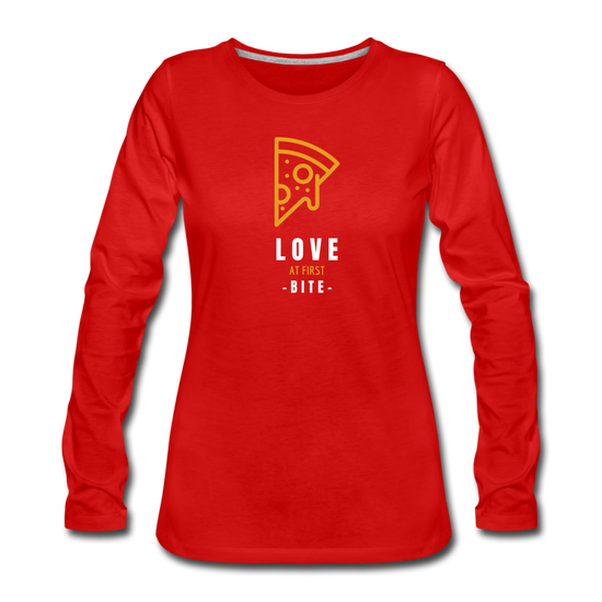 Love at first bite Women's Longsleeve - red