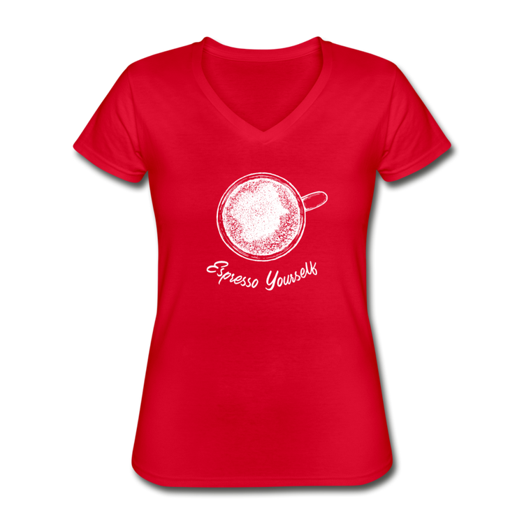 Esspresso yourself Women's V-neck T-shirt - red