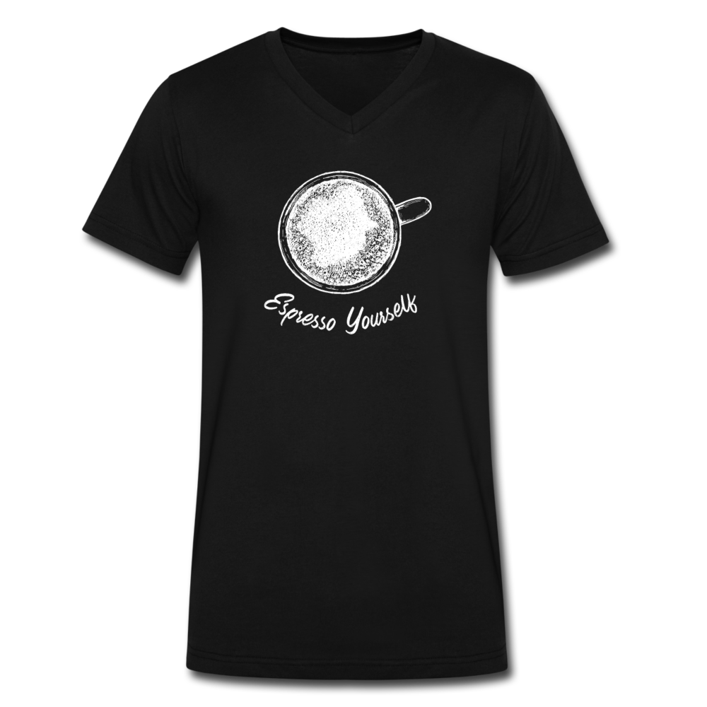 Esspresso yourself Unisex V-neck T-shirt - black