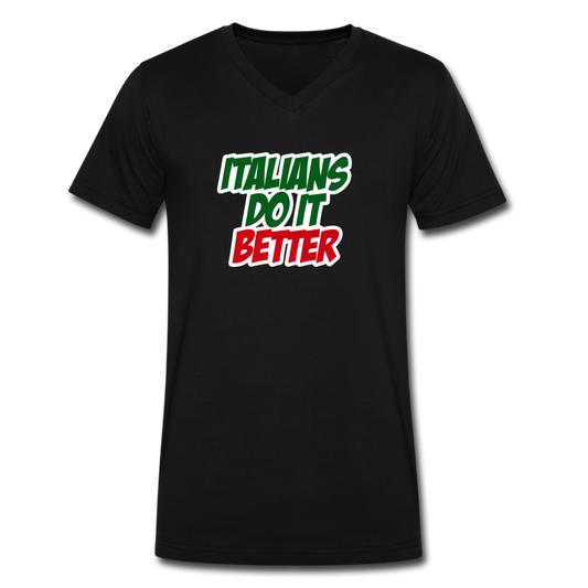 Italians do it better 2 Unisex V-neck T-shirt - black