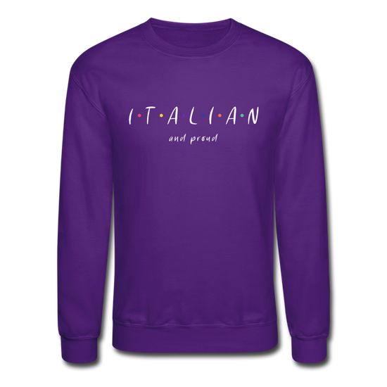 Italian and proud Crewneck Sweatshirt - purple