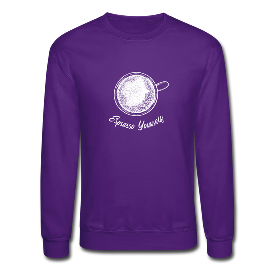 Esspresso yourself Crewneck Sweatshirt - purple