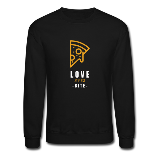 Love at first bite Crewneck Sweatshirt - black