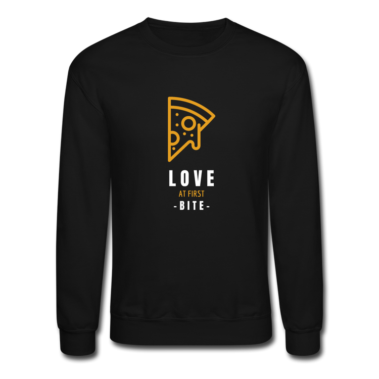 Love at first bite Crewneck Sweatshirt - black