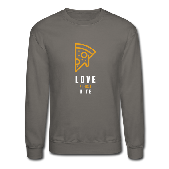 Love at first bite Crewneck Sweatshirt - asphalt gray