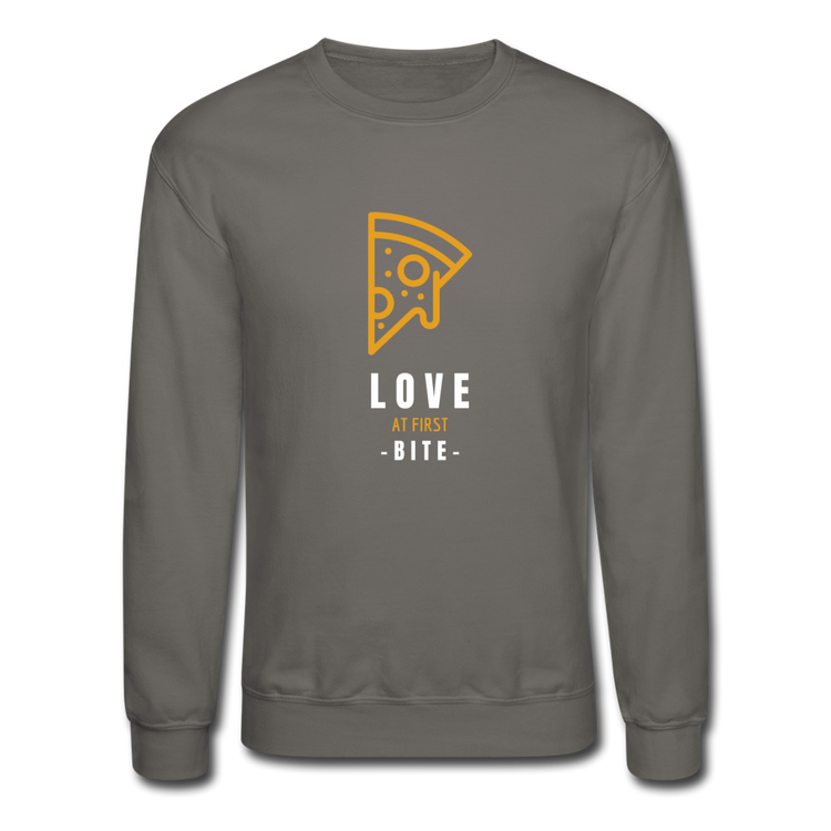 Love at first bite Crewneck Sweatshirt - asphalt gray