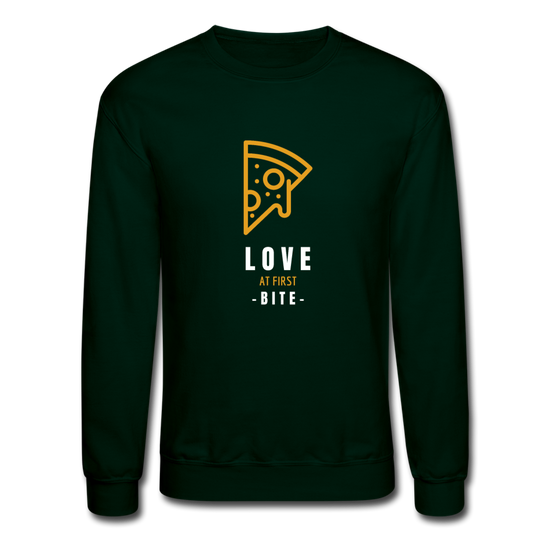 Love at first bite Crewneck Sweatshirt - forest green