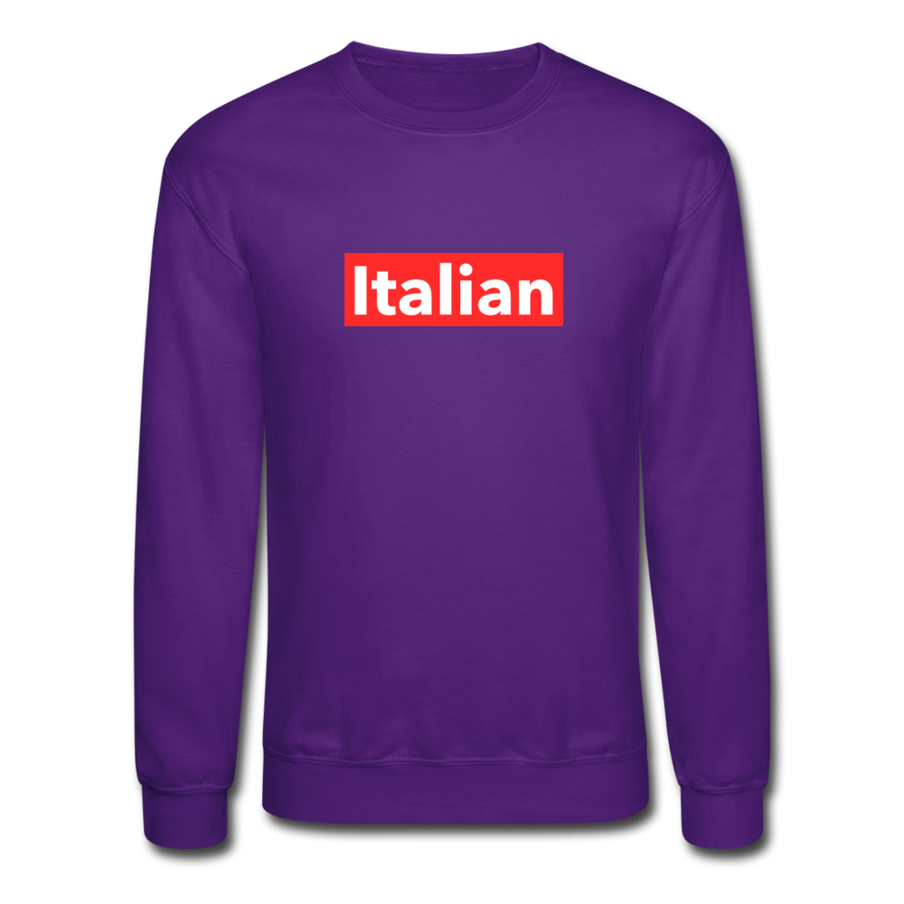 Italian red Crewneck Sweatshirt - black
