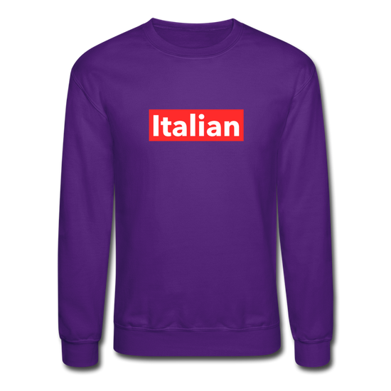 Italian red Crewneck Sweatshirt - purple