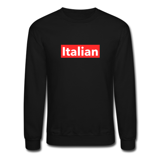 Italian red Crewneck Sweatshirt - black