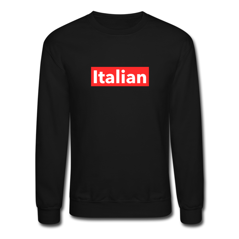 Italian red Crewneck Sweatshirt - black