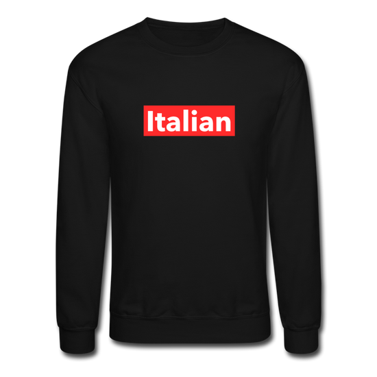 Italian red Crewneck Sweatshirt - black