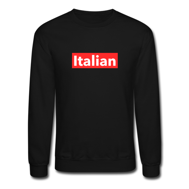 Italian red Crewneck Sweatshirt - black