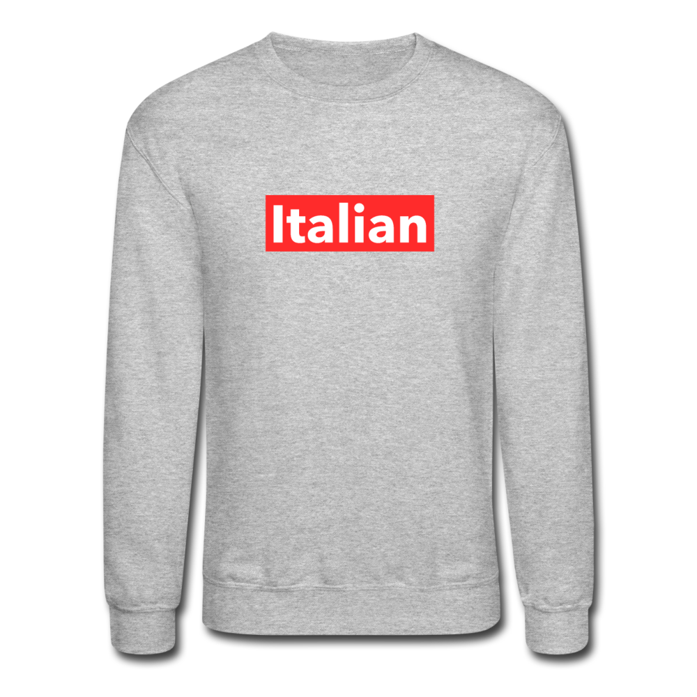 Italian red Crewneck Sweatshirt - heather gray