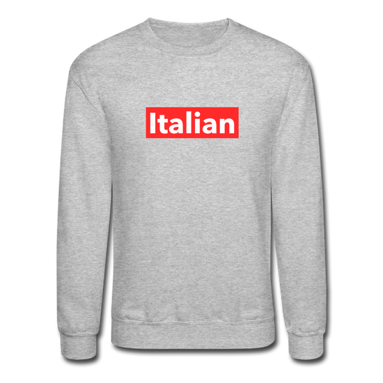 Italian red Crewneck Sweatshirt - heather gray