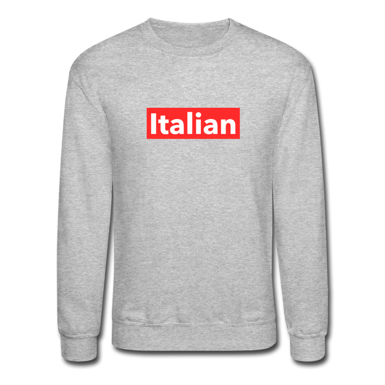 Italian red Crewneck Sweatshirt - heather gray