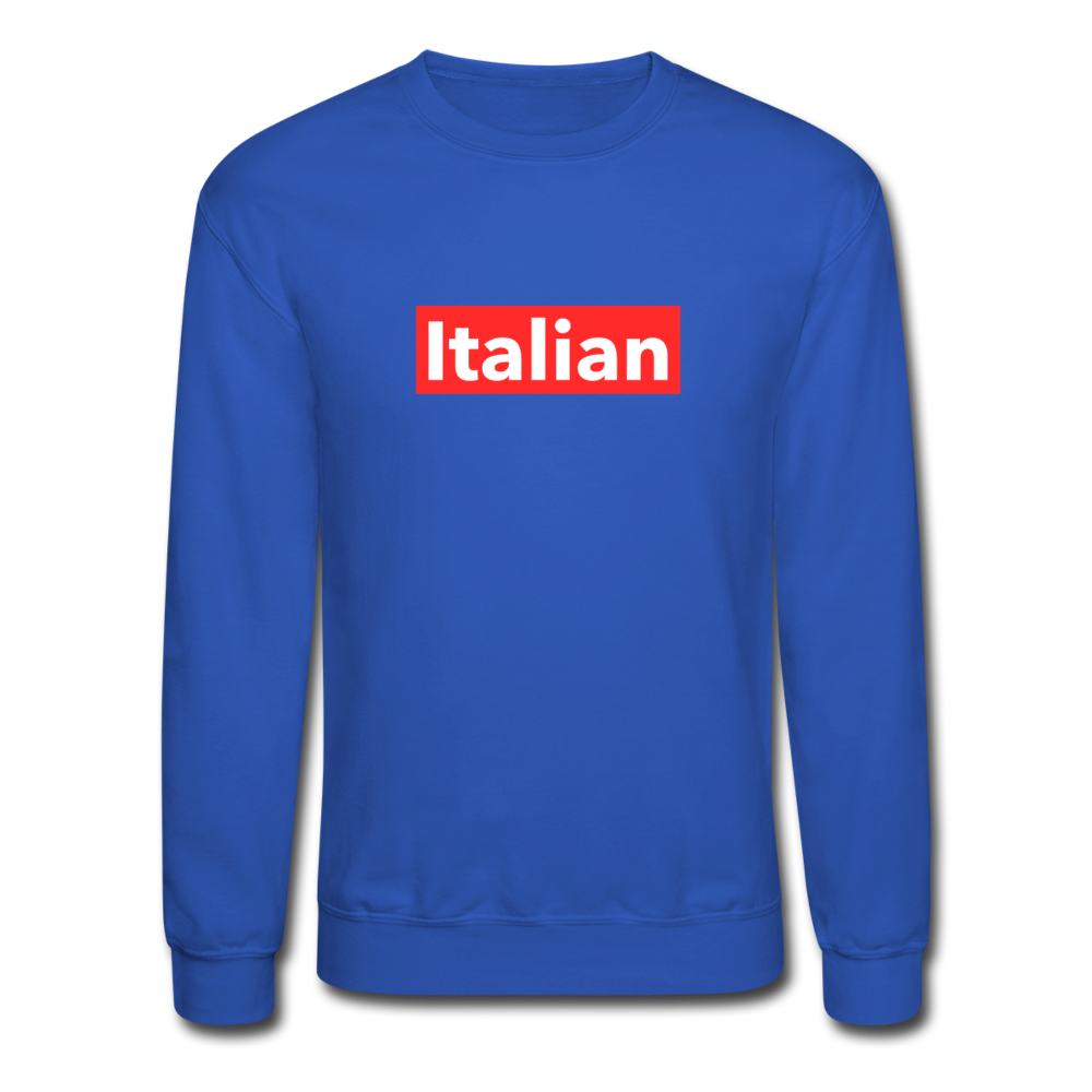 Italian red Crewneck Sweatshirt - royal blue