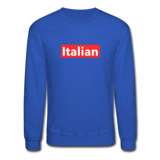 Italian red Crewneck Sweatshirt - royal blue