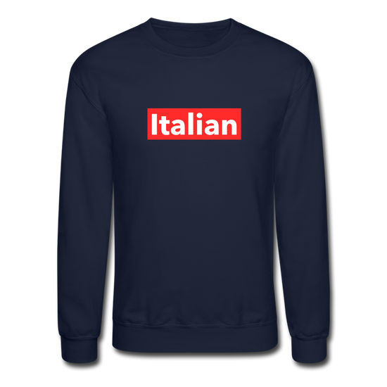 Italian red Crewneck Sweatshirt - navy