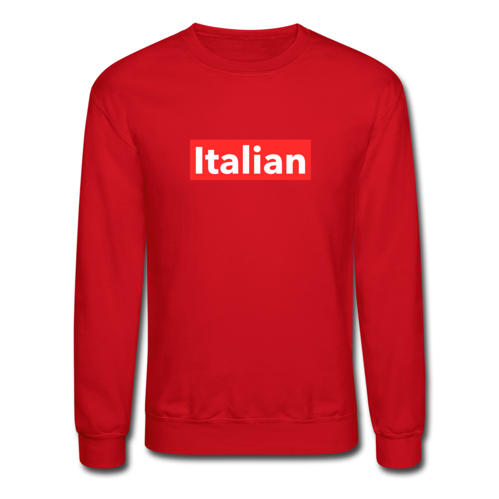Italian red Crewneck Sweatshirt - red