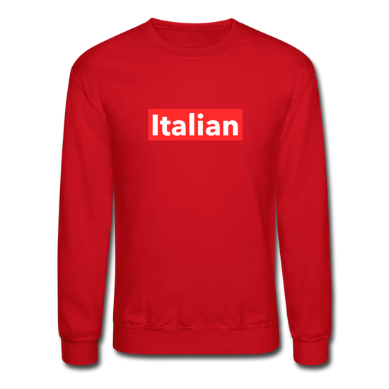 Italian red Crewneck Sweatshirt - red