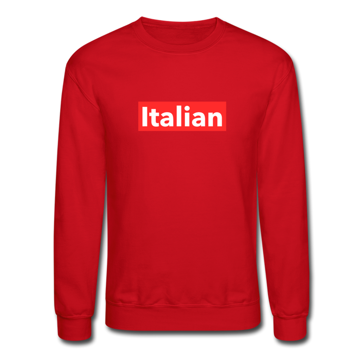 Italian red Crewneck Sweatshirt - red