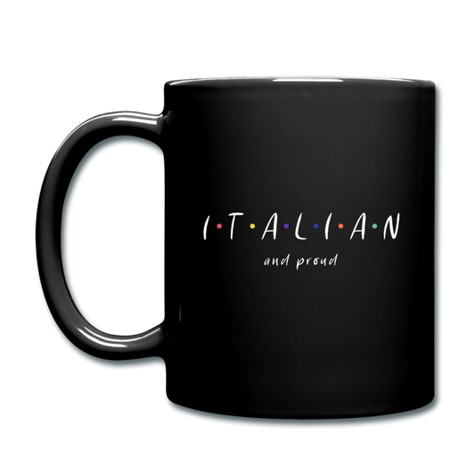 Italian and proud Full Color Mug 11 oz - black