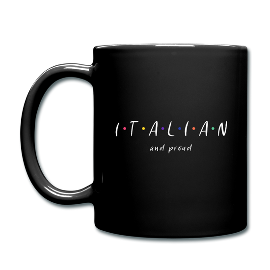 Italian and proud Full Color Mug 11 oz - black