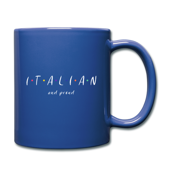 Italian and proud Full Color Mug 11 oz - royal blue